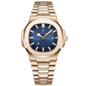 Poedagar Men's 613 RG BU S | Rose Gold Blue