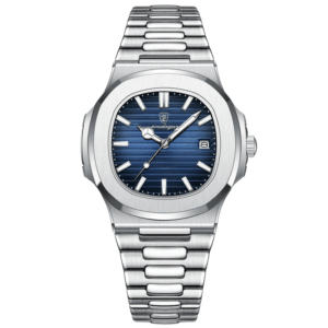 Poedagar Men's 613 SL BU S | Silver Blue