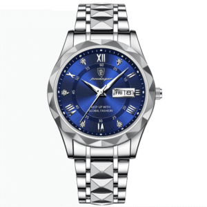 Poedagar Men's 615 SL BU S | Silver Blue