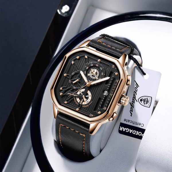 Poedagar Men’s 628 GD BK L | Gold Black Gold Leather | Poedagar Sri ...