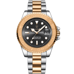 Poedagar Men's 680 RG BK S | Rose Gold Black