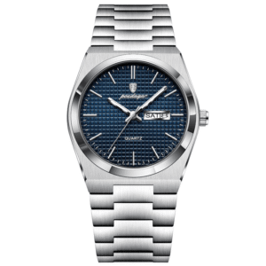Poedagar Men's 821 SL BU S | Silver Dark Blue