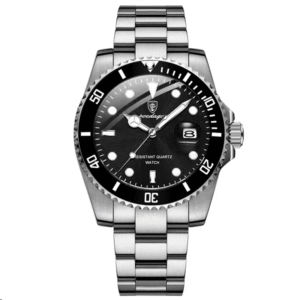 Poedagar Men's 901 SL BK SP | Silver Black
