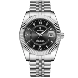 Poedagar Men's 910 SL BK S | Silver Black