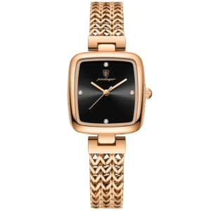 Poedagar Women's 768 RG BK S | Rose Gold Black