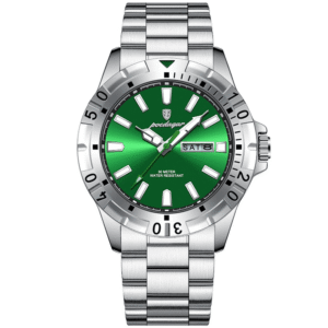 Poedagar Men's 959 SL GN S | Silver Green