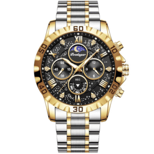 Poedagar Men's 973 GD BK S | Gold Black